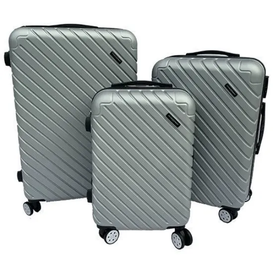 Picture of PhaZZer Luggage 3 Pc Set- Silver